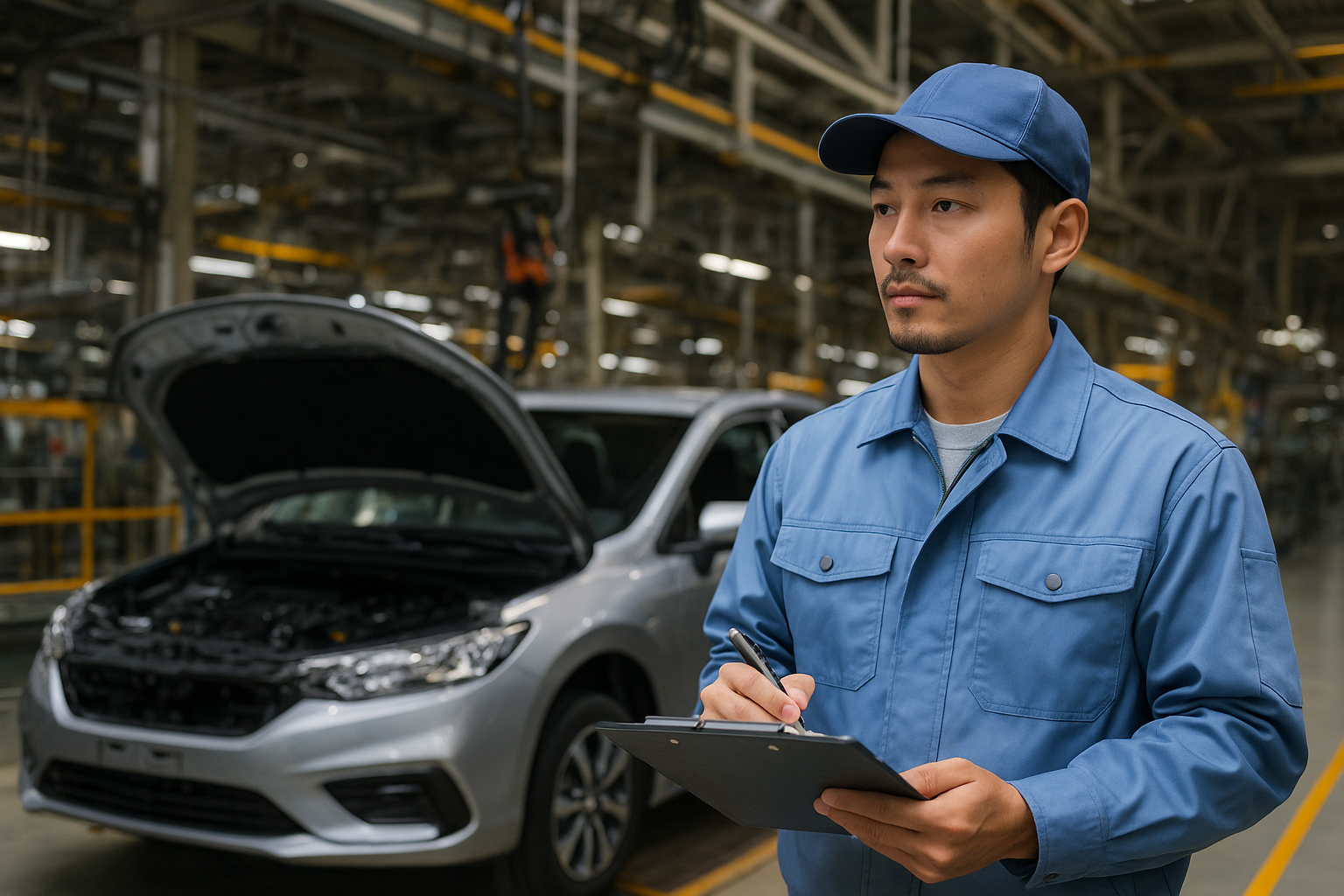 三菱の工場または車のイメージ